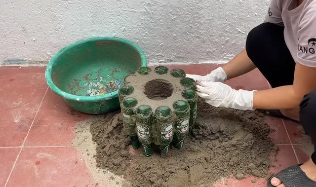 part3:diy制作啤酒瓶花盆.